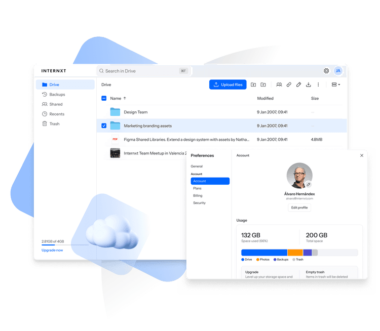 Internxt Mockup